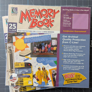 Memory Book Page Protectors for 12 x 12-inch 3-Ring Binders