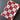 Redwork Inspired Fabric Remnant - 44x38-inches