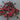 Black & Red Faceted Rondelle Beads