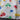 90's Palm Trees in Primary Colors Fabric