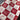 Redwork Inspired Fabric Remnant - 44x38-inches